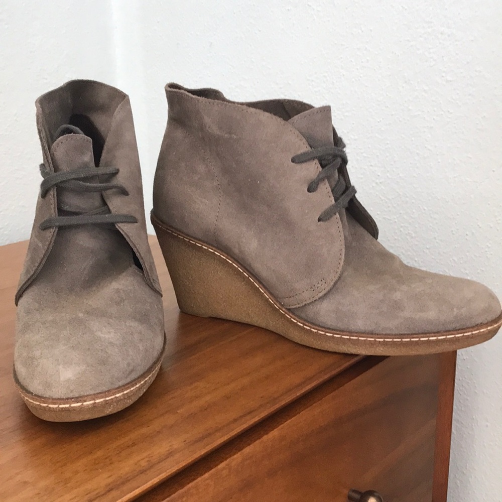 Suede booties by J Crew